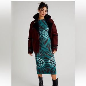 Free People Tie Dye YFB Dax Rib Dress